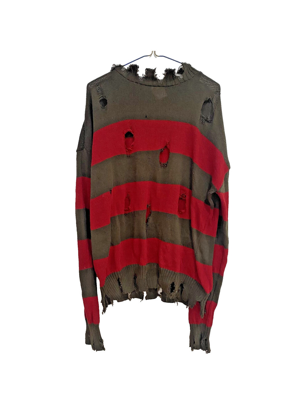 Rubies Freddy Krueger Nightmare on Elm Street One SizeStriped Distressed Sweater